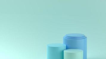 minimalistiska blå nyanser produktscen för produktutställning eller kampanj foto