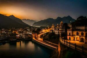 de stad av udaipur, Indien. ai-genererad foto