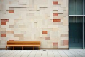 minimalism exteriör sammansättning för de Fasad detaljer. generativ ai foto