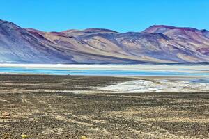 salar de aguor calientes synpunkt - atacama öken- - san pedro de atacama. foto