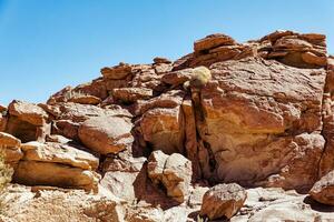 yerbas buenas arkeologisk webbplats - Chile. grotta målningar - atacama öken. san pedro de atacama. foto