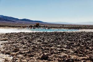 landskap av de dold baltinache laguner - atacama öken- - Chile. foto