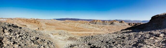 landskap av de atacama öken- - san pedro de atacama - el loa - antofagasta område - Chile. foto