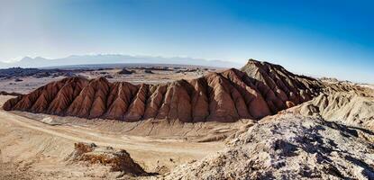 landskap av de atacama öken- - san pedro de atacama - el loa - antofagasta område - Chile. foto