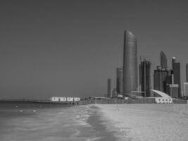 de strand av abu dhabi foto