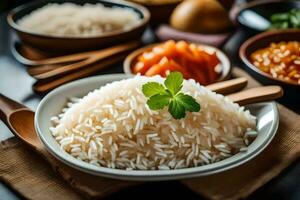 de bäst ris maträtter till Prova i Indien. ai-genererad foto