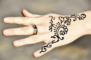 en henna teckning foto