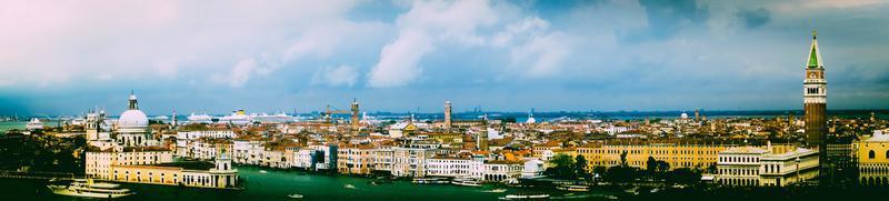 Venedig stad i lagunen i Adriatiska havet foto