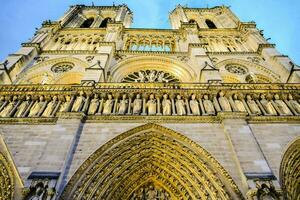 de katedral av notre dame i paris foto