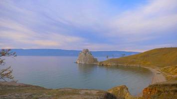 Lake Baikal Olkhon Island i en solig dag, Irkutsk Ryssland foto