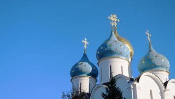 treenigheten sergius lavra i sergiev posad i moskva, ryssland foto