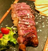 excellent nedskärningar av topp kvalitet galicier nötkött foto