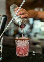 daiquiris cocktails tillverkad förbi en professionell bartender foto