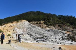 vacker natur i dieng -delen av Indonesien foto