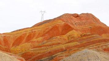 zhangyei danxia landform i Gansu Kina. foto