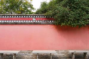 retrovägg i Kumbum kloster, Ta'er tempel, Xining Qinghai Kina. foto