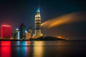 de petronas torn i kuala lumpur, malaysia. ai-genererad foto