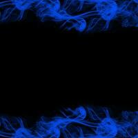 abstrakt rök ram på svart bakgrund foto