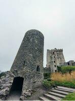 gammal celtic slott torn, blarney slott i Irland, gammal gammal celtic fästning foto