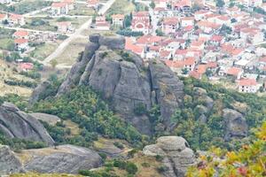 kastraki by nära meteora i grekland foto