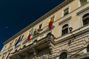 Rom, Italien. typiska arkitektoniska detaljer i den gamla staden foto