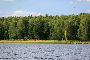 izhbulat - sjö nära skog foto