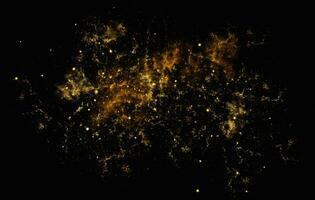 guld och orange galax vattenfärg stjärnor stänk bakgrund foto