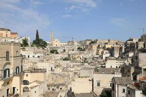 stadsbilden i matera italien, världsarv foto