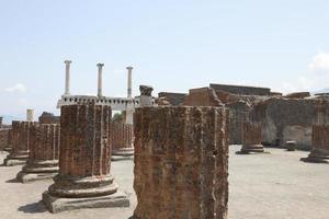 ruinerna av den antika staden Pompei Italien foto