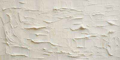 generativ ai, närbild av impasto abstrakt grov vit konst målning textur foto