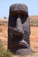moai sten staty foto