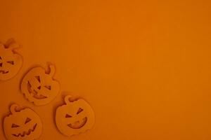 halloween bakgrund med pumpor kopia Plats foto