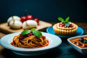 de bäst italiensk mat i de värld. ai-genererad foto