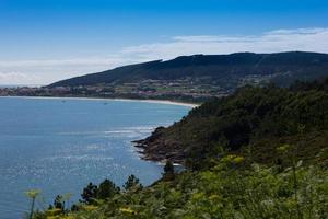 havsutsikt över Atlanten, Galicien, Spanien foto