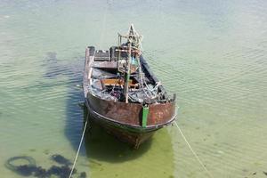 rustik fiskebåt foto