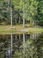 reflektioner på de sjö boedelesee foto