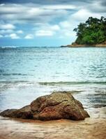 skön strand landskap foto