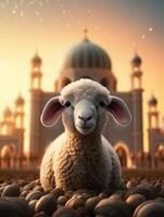 eid mubarak traditionell islamic festival religiös bakgrund ai genererad foto