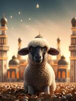 eid mubarak traditionell islamic festival religiös bakgrund ai genererad foto