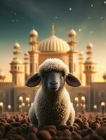 eid mubarak traditionell islamic festival religiös bakgrund ai genererad foto