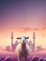 eid mubarak traditionell islamic festival religiös bakgrund ai genererad foto