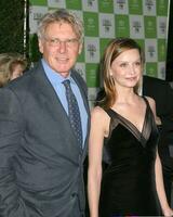 harrison vadställe calista flockhart miljö- media utmärkelser ebell teater los angeles ca oktober 19 2005 foto