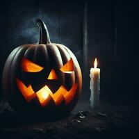 halloween pumpor. ai generativ foto