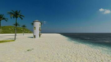 väderkvarn på bryna strand solnedgång blå himmel foto