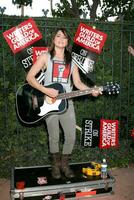 kt tunstall utför på de postering linje stödjande slående wga författare utanför de disney studior burbank ca november 14 2007 2007 foto