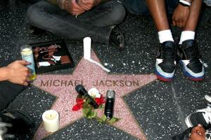 los angeles, ca, juni 2009 - michael Jackson memorium foto