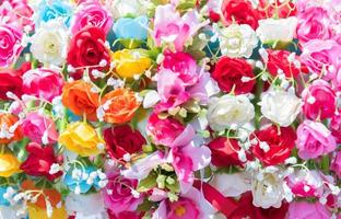 vackert knippe blommor. färgglada blommor för bröllop