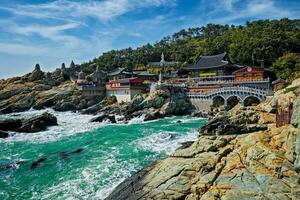 haedong yonggungsa tempel. busan, söder korea foto