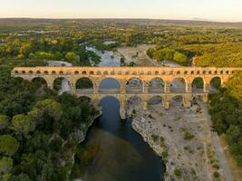 pont du gard - gard, Frankrike foto
