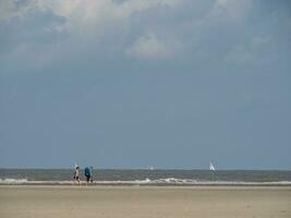 de strand av spiekeroog foto